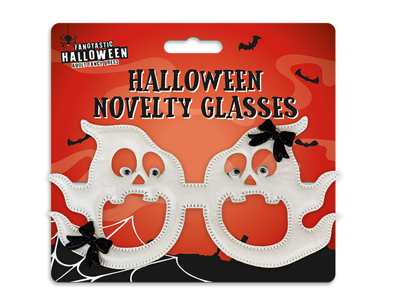Halloween Ghastly Ghost Novelty Glasses