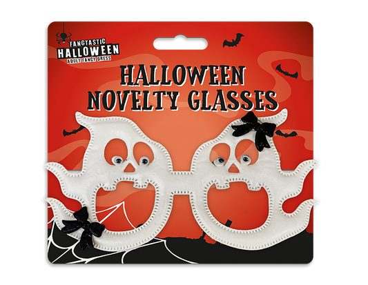 Halloween Ghastly Ghost Novelty Glasses