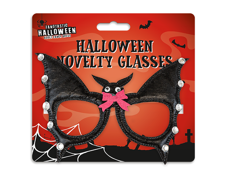 Halloween Fangtastic Bat Novelty Glasses
