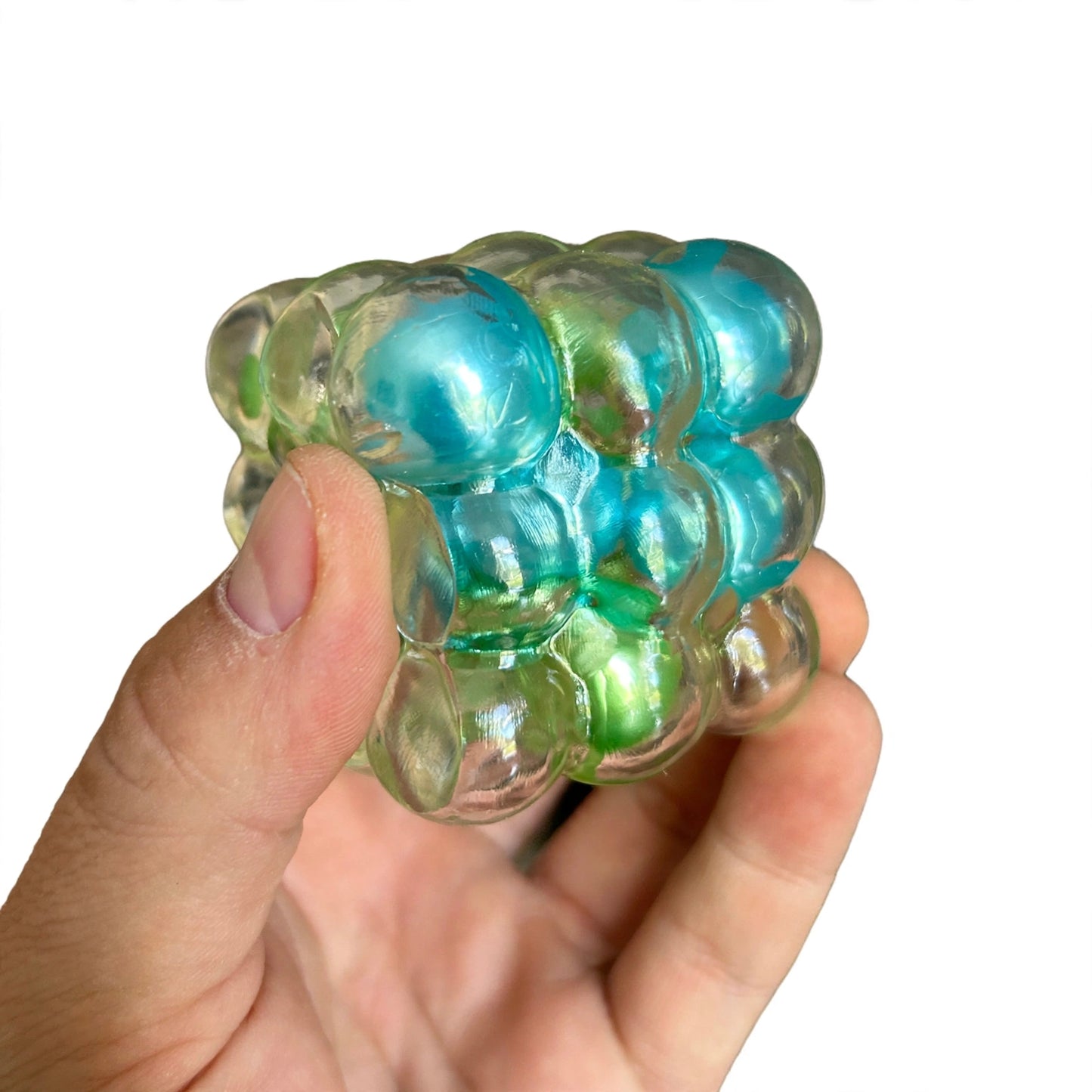 Viral Pearl Crackle Cube - Ocean Mix Colour Squishy Fidget Sensory Toy