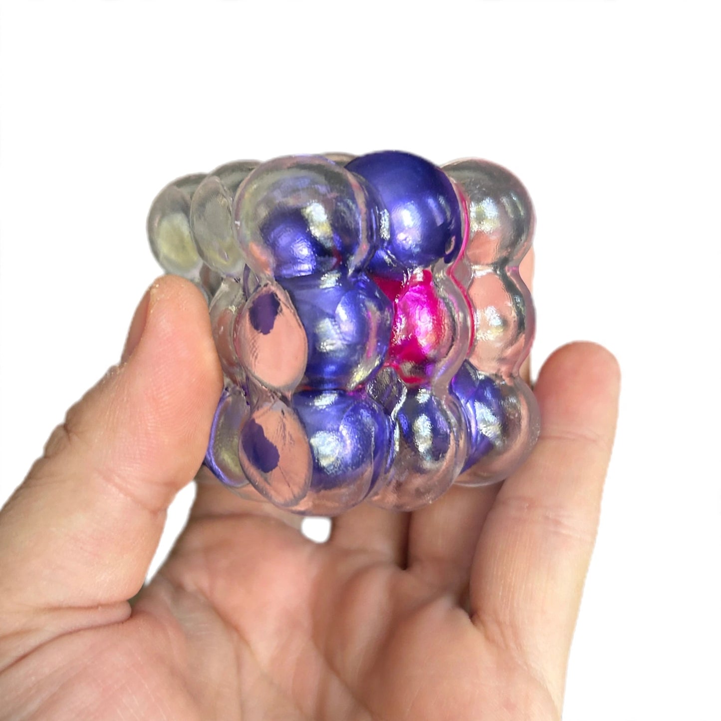 Viral Pearl Crackle Cube - Galaxy Mix Colour Squishy Fidget Sensory Toy