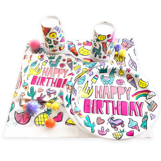 Favourite Things Mega Partyware Mix ( 33 Pieces )