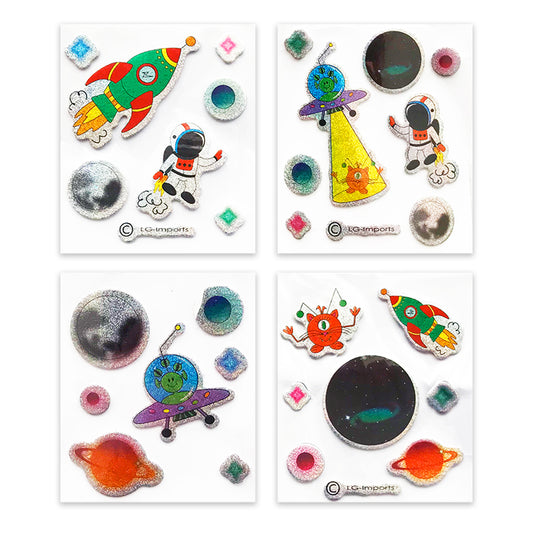 Space Mini Puffy Sticker Sheets x 5