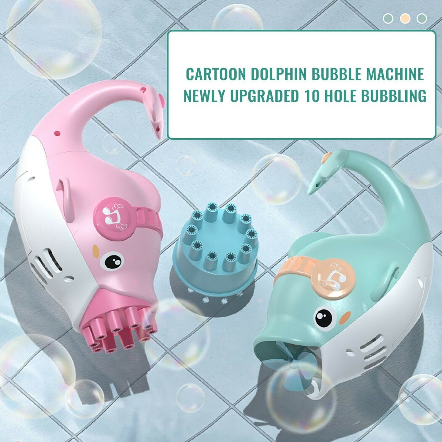 Bubble Dolphin Machine Maker Gun Blower Toy