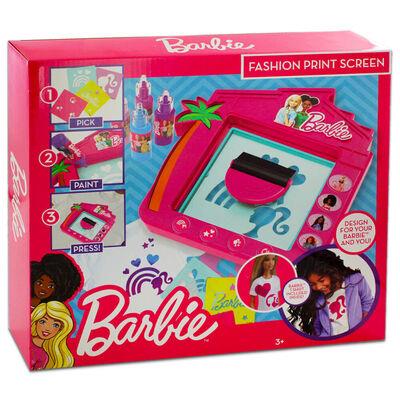 Barbie Fashion Print Screen includes T-Shirt & Barbie Doll