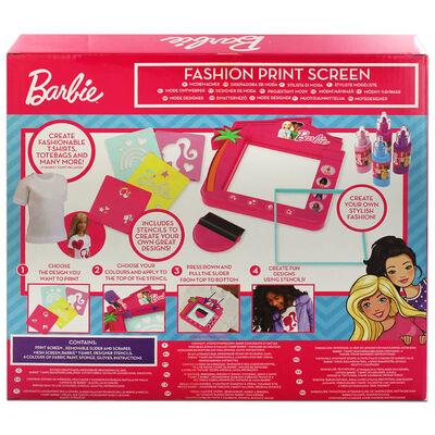 Barbie Fashion Print Screen includes T-Shirt & Barbie Doll