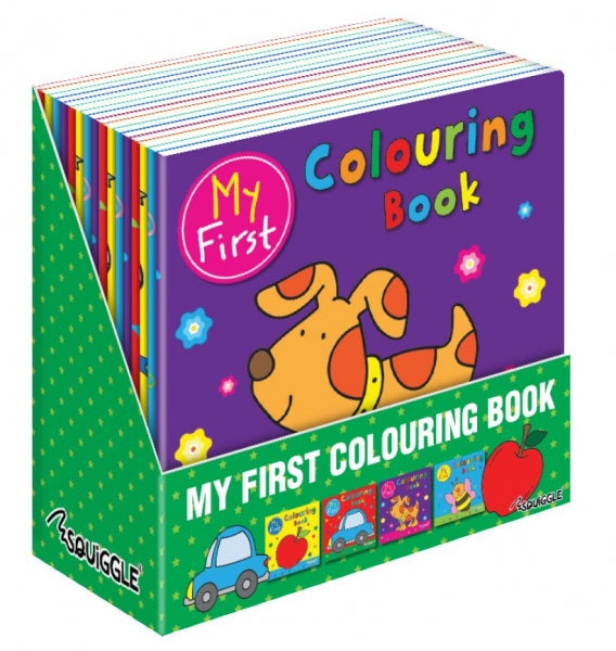 My First Colouring Books 4 Assorted Designs 21 x 21 cm P2852