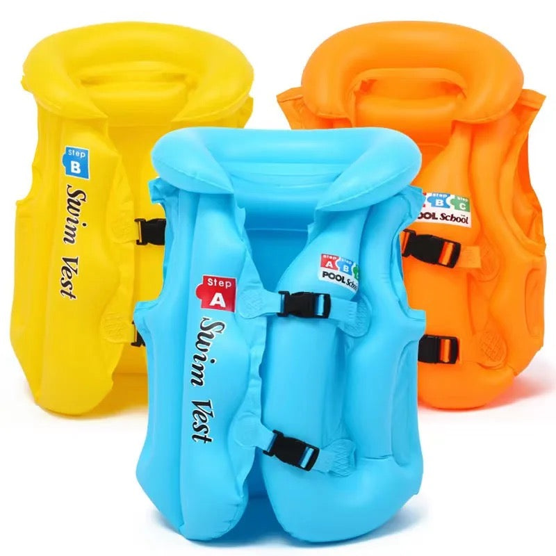 Kids Inflatable Swim Vest S/M/L - 3 Colours