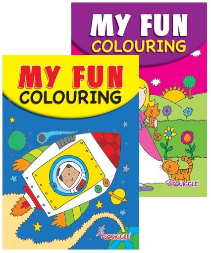 A5 Princess & Space Colouring Book Assorted Designs P2822