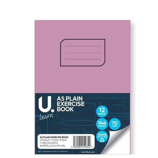 A5 Plain E x ercise Book