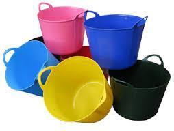 E x tra Small Fle x i Tub Diy Storage Bucket 7L Assorted Colours