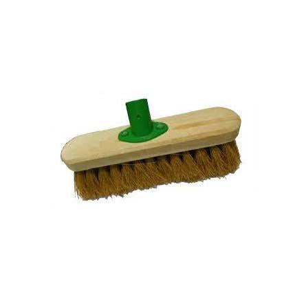 10" Soft Coco Garden Wooden Broom Brush Head