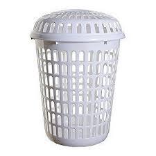 Household Use Laundry Basket Clothes Basket Plastic Rattan Style 60 Litre 78600
