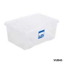 Plastic Storage Box with Wheels 45 Litre ST45 A