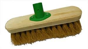 10" Soft Coco Garden Wooden Broom Brush Head F.01