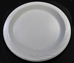 9" Disposable Plastic Plate Pack Of 12