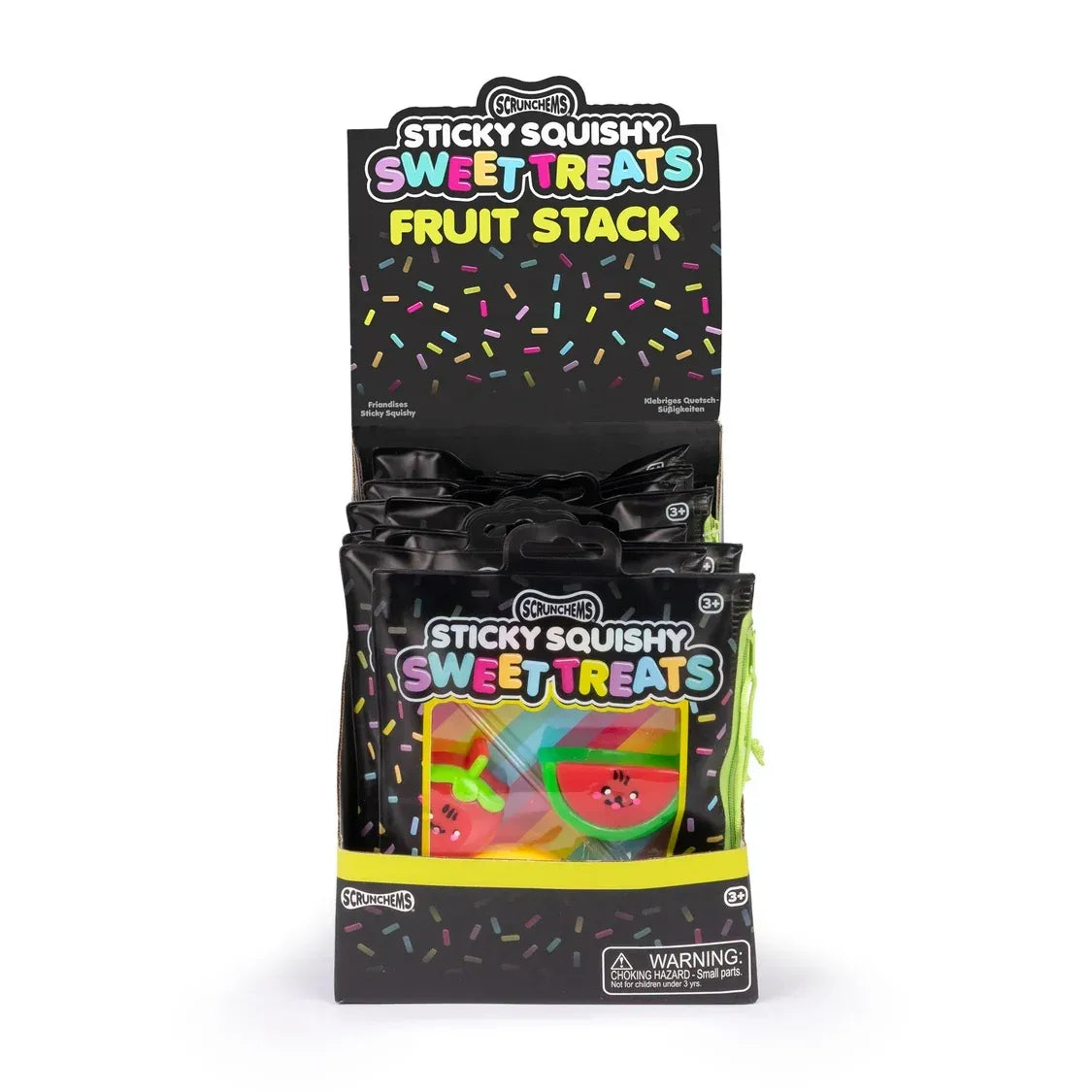 Scrunchems Sticky Squishy Sweet Treats Fruit Stack - Fidget Sensory ASMR Squish Toy