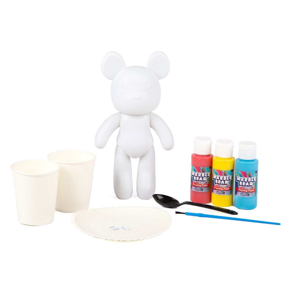 Marble Bear Paint Pouring Kit - Neon