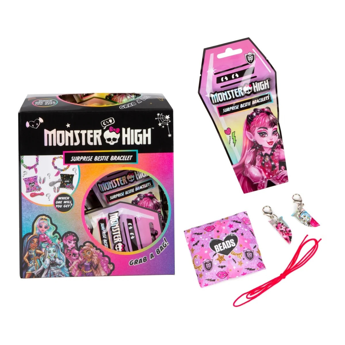 Monster High Bestie Charm Bracelet Kit - 2 Designs
