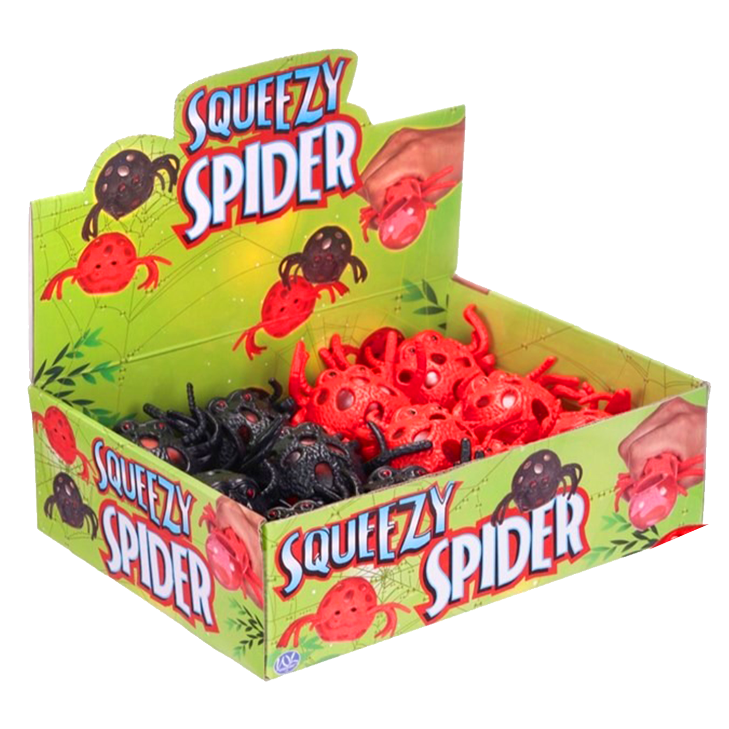 Squishy Squeezy Spider Fidget Sensory Squish Toy – 2 Colours