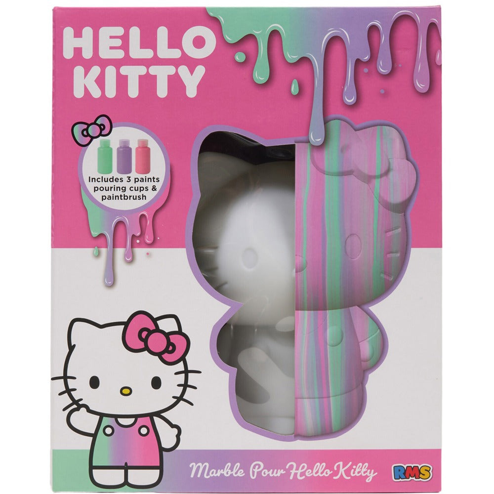 Marble Paint Pour Hello Kitty Craft Kit