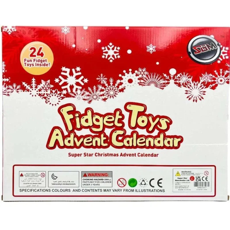 Fidget Toy Advent Calendar - 24 Day Fidget Advent Calendar - Poppit's, Squishy, Sensory Toys, Stretchy Tubes, Toys & More for Kids & Adults