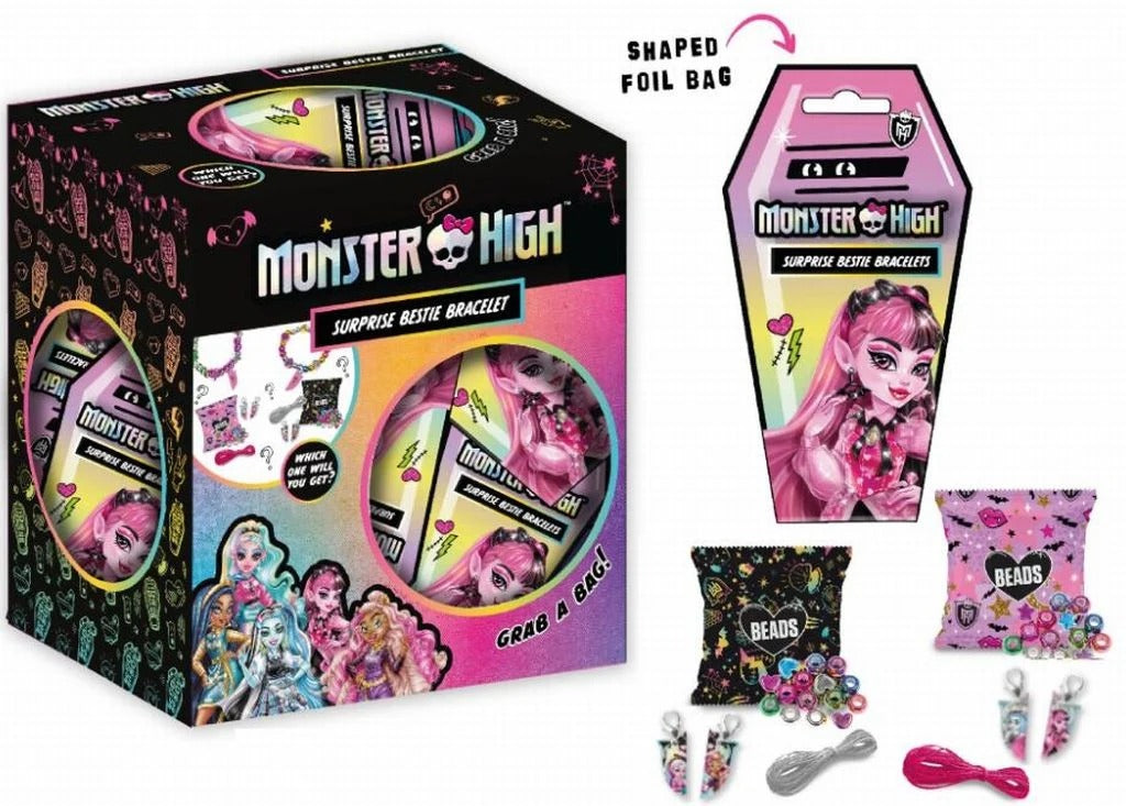 Monster High Bestie Charm Bracelet Kit - 2 Designs