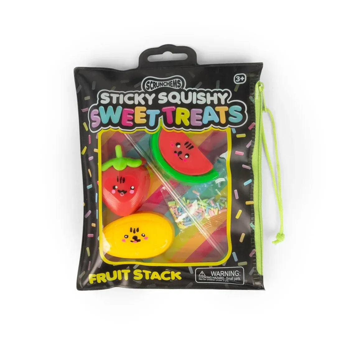 Scrunchems Sticky Squishy Sweet Treats Fruit Stack - Fidget Sensory ASMR Squish Toy