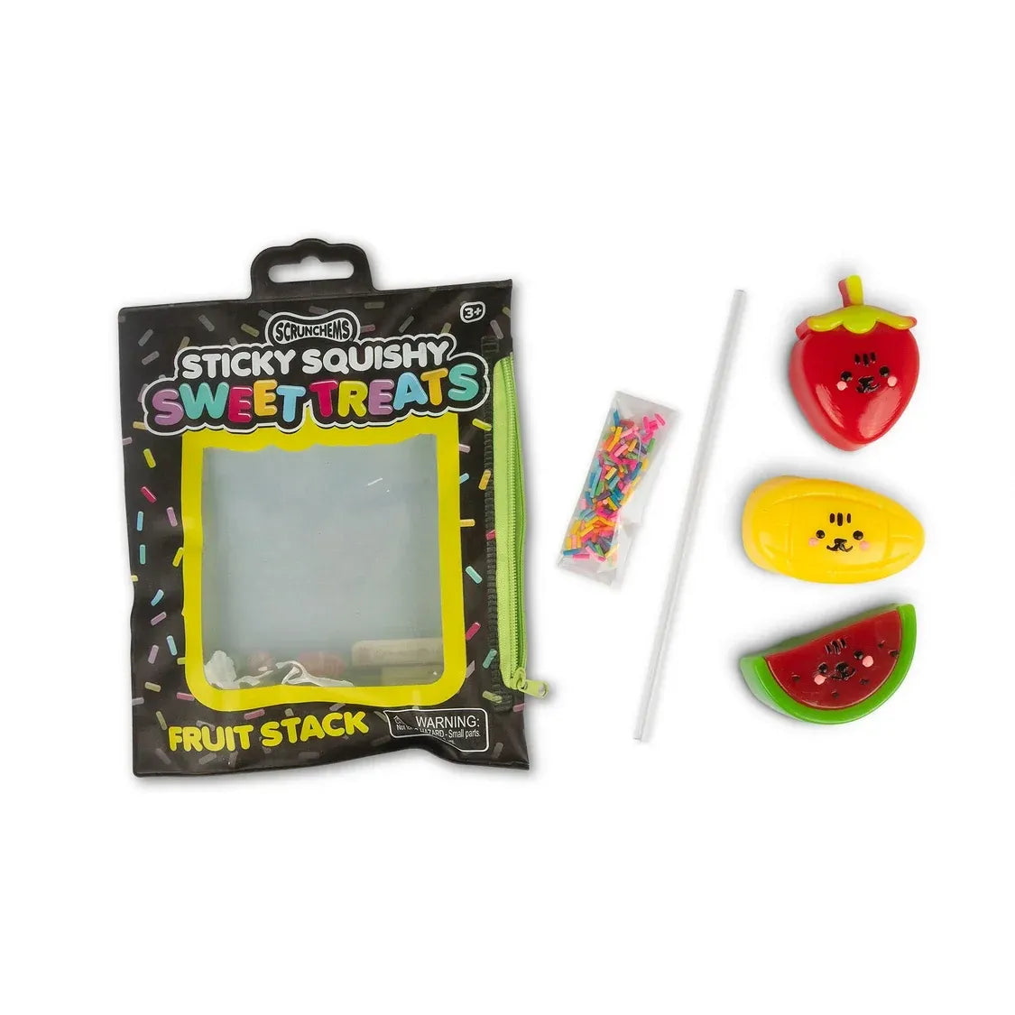 Scrunchems Sticky Squishy Sweet Treats Fruit Stack - Fidget Sensory ASMR Squish Toy