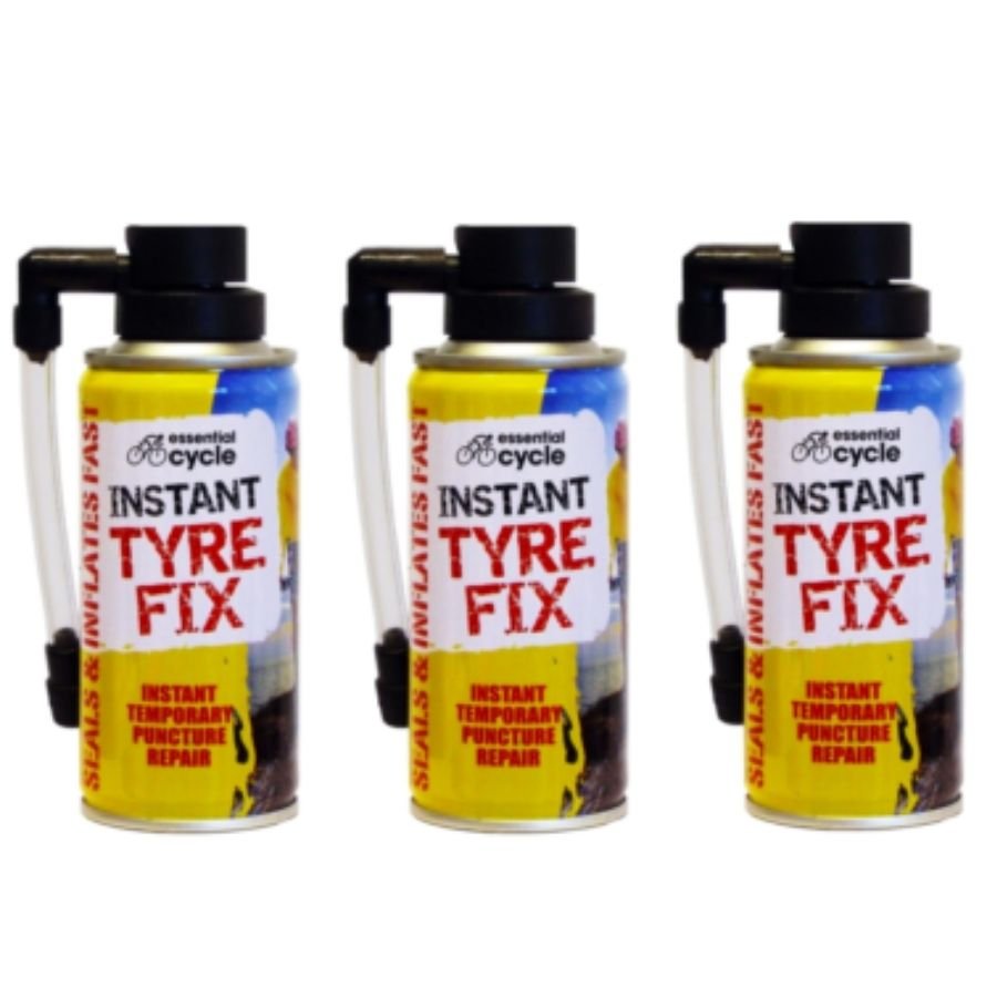 3 x Cycle Bike Bicycle Instant Tyre Fix Spray – Inflate Puncher Repair Sealant Kit