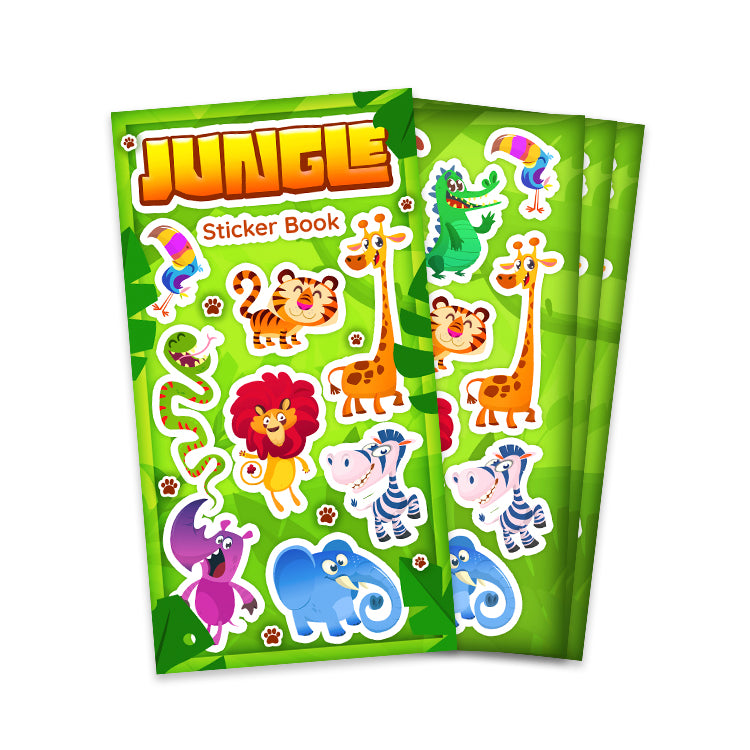 Jungle Mini Sticker Book (12 Sheets)