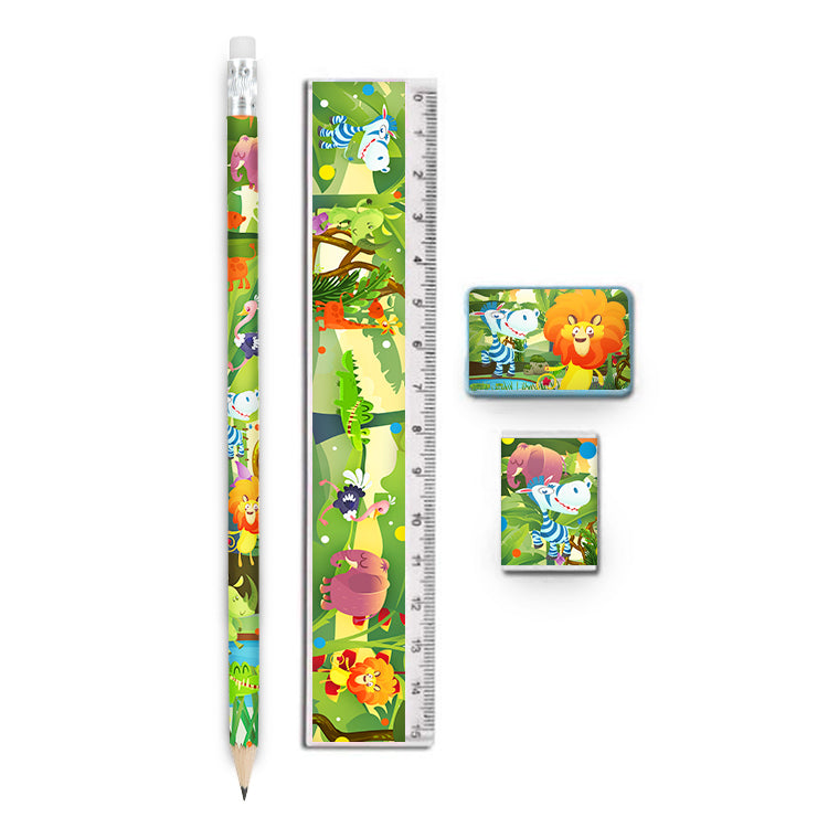 Jungle Animals Cute Stationery Set