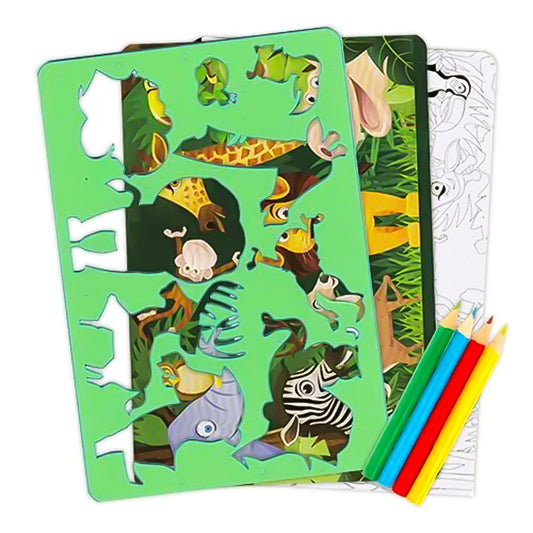 Super Jungle Stencil Fun Pack