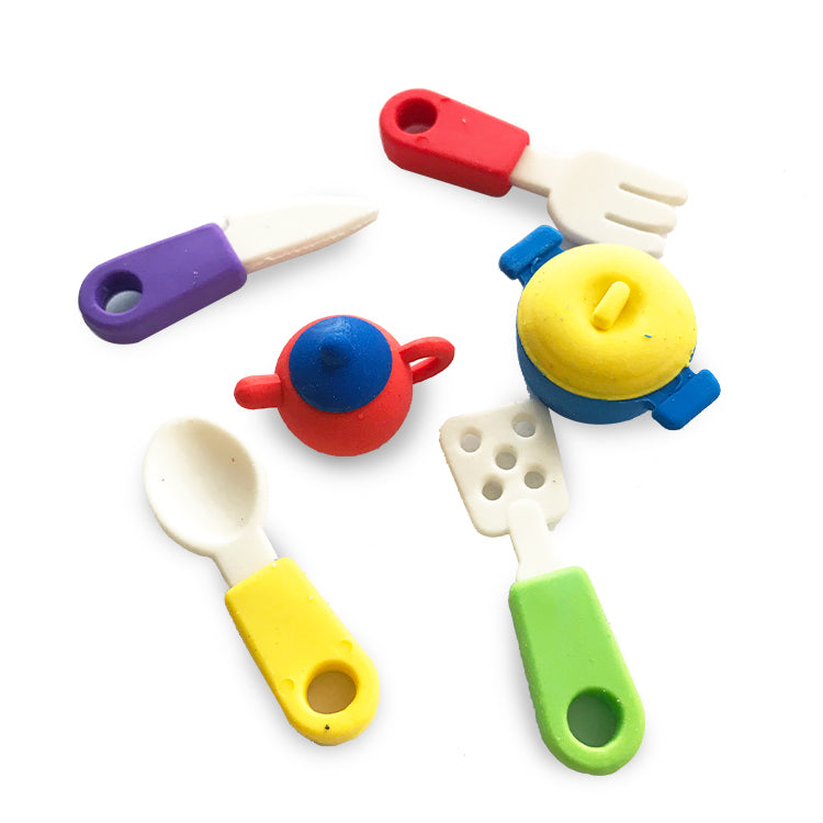 Kitchen Utensils 3D Novelty Eraser Set