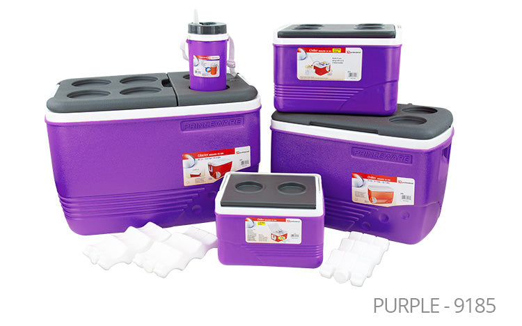 Ice Chest Cooler Box Set Of 5 1.25 / 6.0 / 14.0 / 31.0 / 60.0 Litre Purple