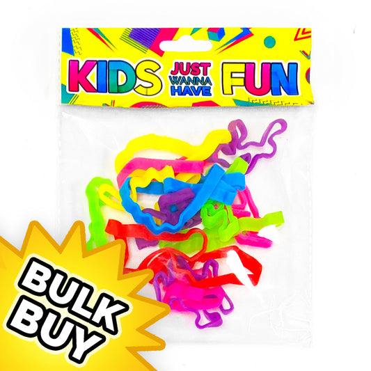 Shaped Fun Bands Packs x 12 ( BULK BUY )