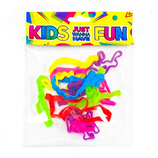 Fun Shapes Band Bracelets x 15