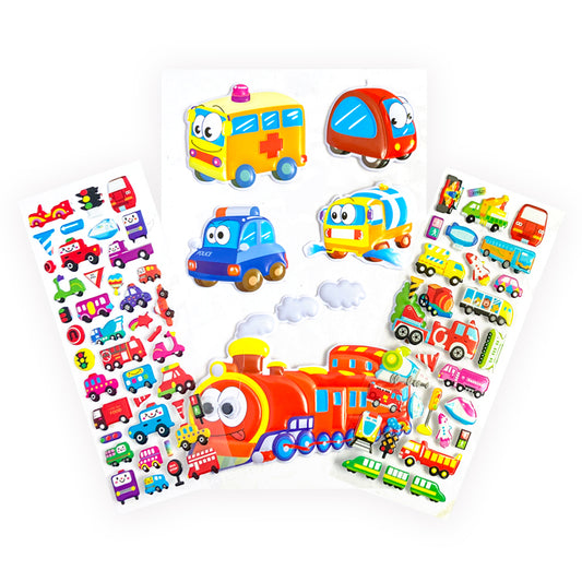 Transport Mega 3D Puffy Sticker Pack