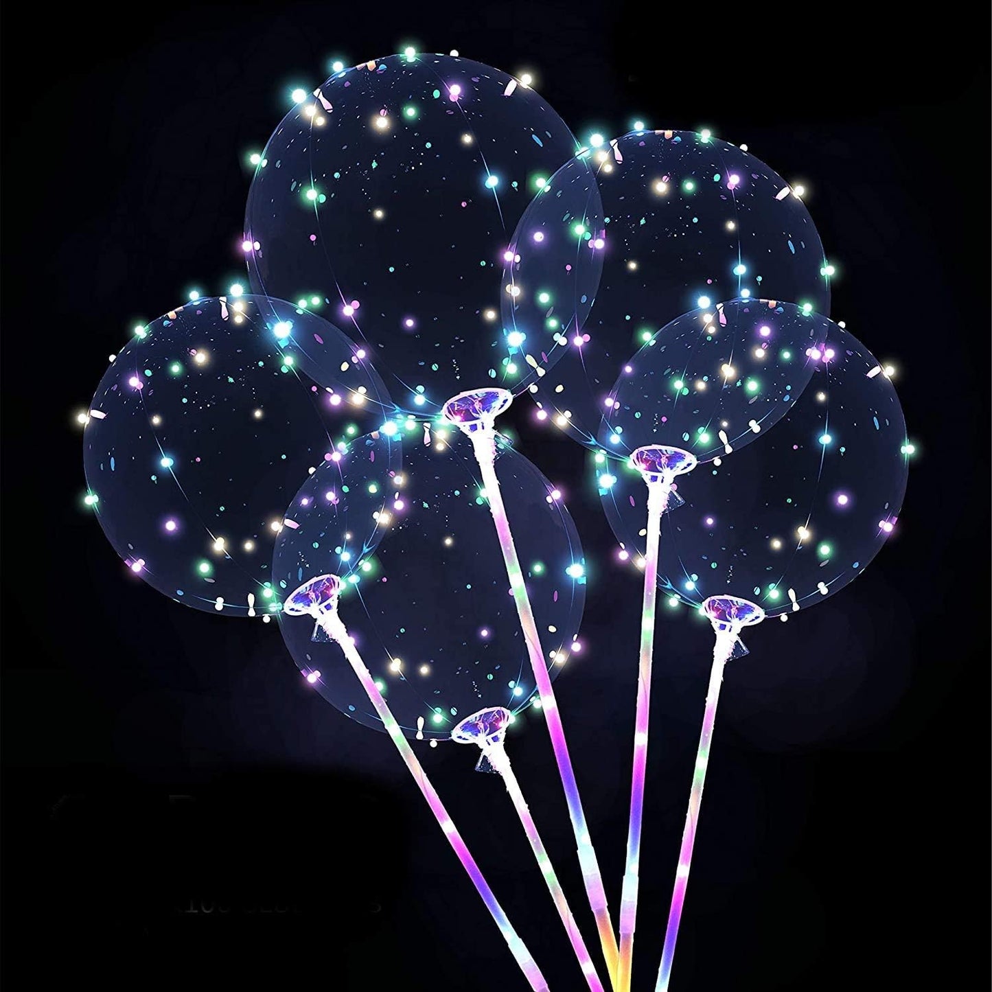 Light Up Balloons Luxury Effect - 50 Pack