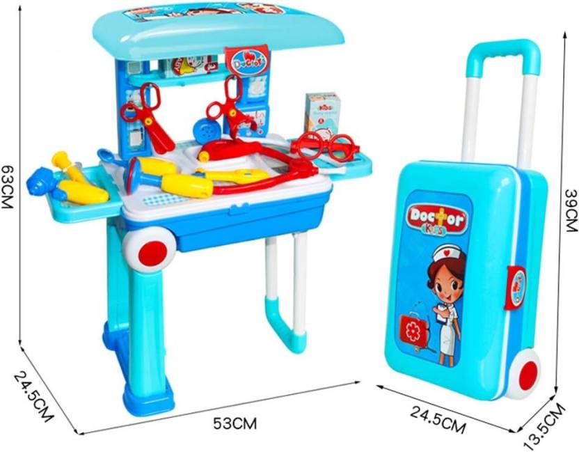 Little Doctor 2 in 1 Doctors Playset in Pull Along Storage Travel Case