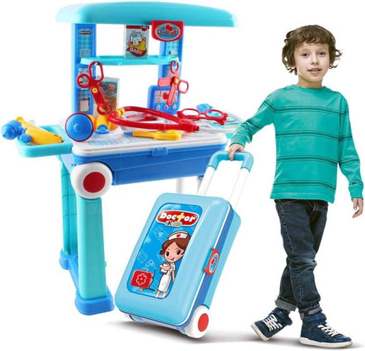 Little Doctor 2 in 1 Doctors Playset in Pull Along Storage Travel Case