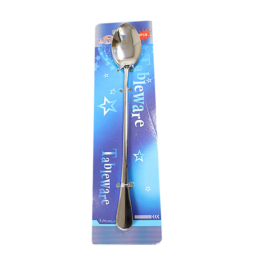 Stainless Steel Long Ice Cream Dessert Latte Spoon 20 cm Pack of 3 2746