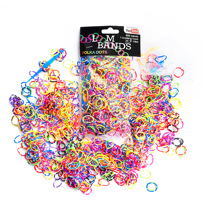 Polka Dot Loom Bands x 600