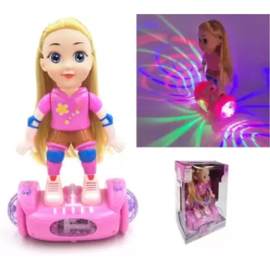 Doll Style Balance Segway Girl Toy with Music and Lights