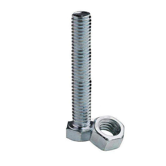 Value Pack M8 x 80 Hex Bolts & Nuts Zinc Plating Pack Of 3 3325