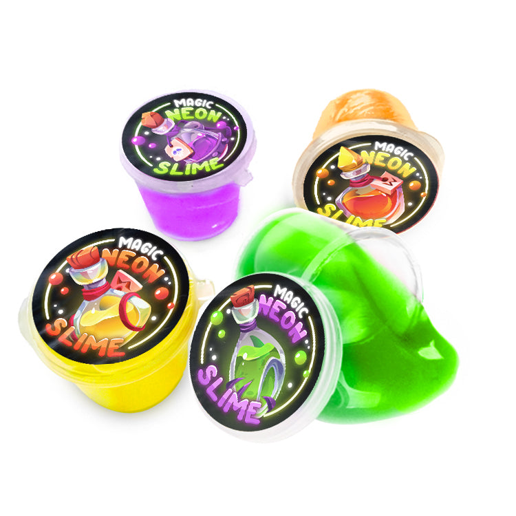 Neon Magic Slime Pots x 8 ( PARTY BAG SPECIAL )