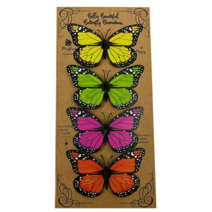 Bright Colourful Butterfly Decoration on Magnets Indoor/Outdoor