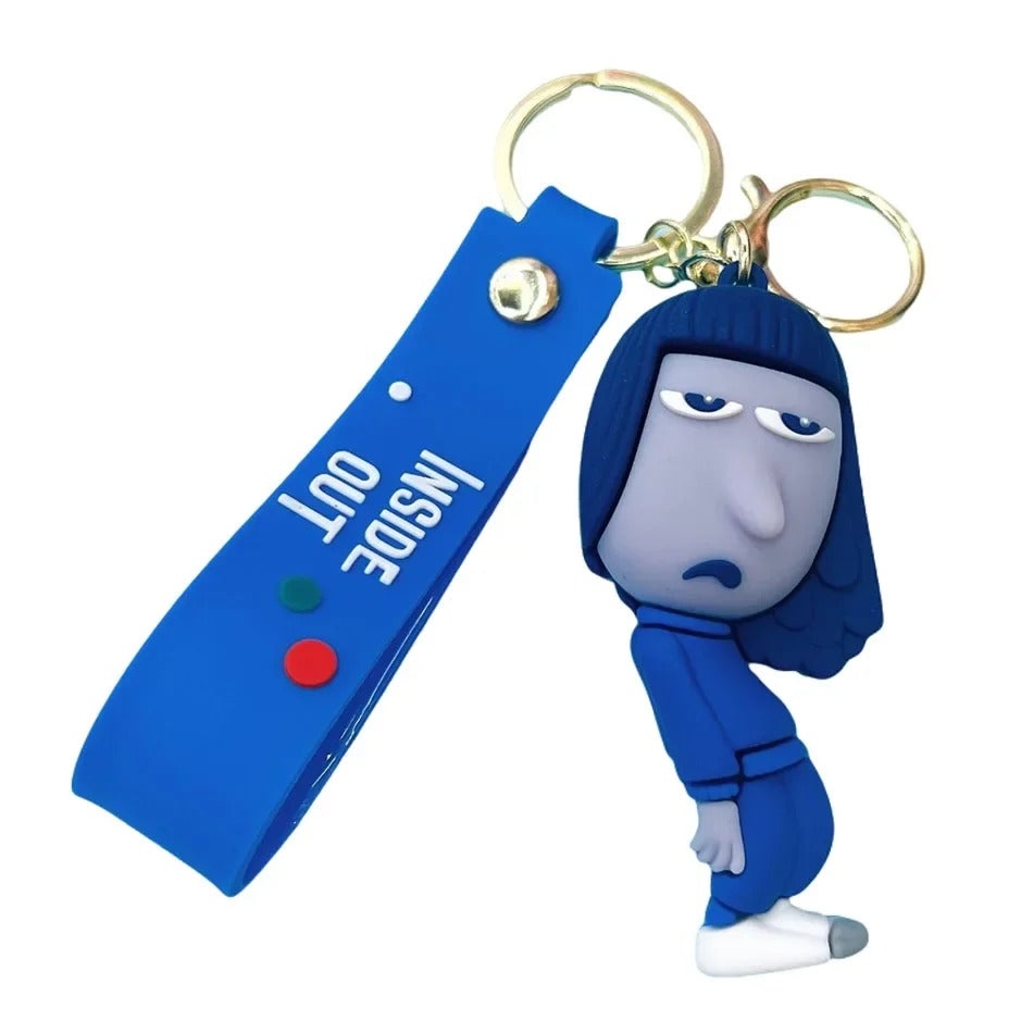 Inside Out Character 3D Silicone Keychain Keyring Pendant - Ennui