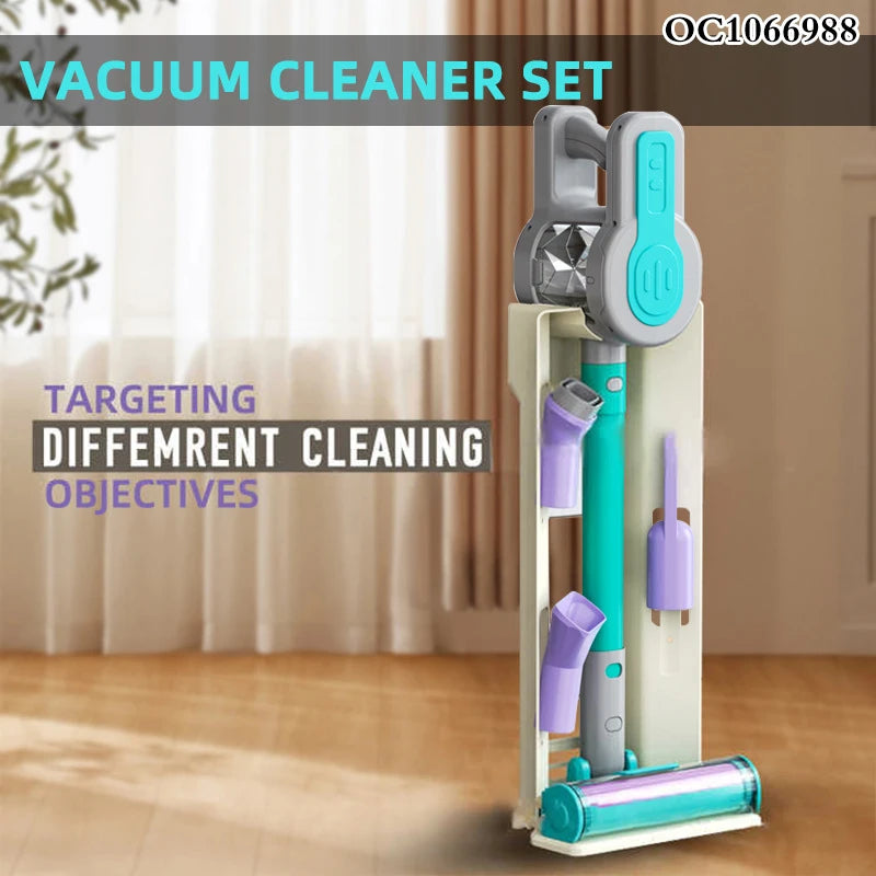 Pretend Play Cordless Vacuum Cleaner with Accessories 57cm