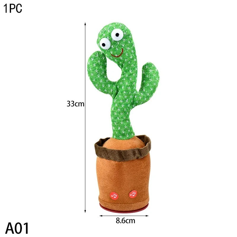 Dancing and Singing Cactus Toy, Repeats Whatever You Say!